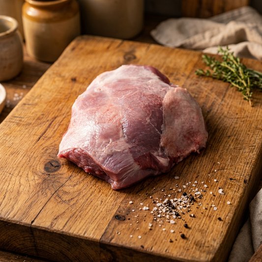 Wildschweinkeule mit Knochen